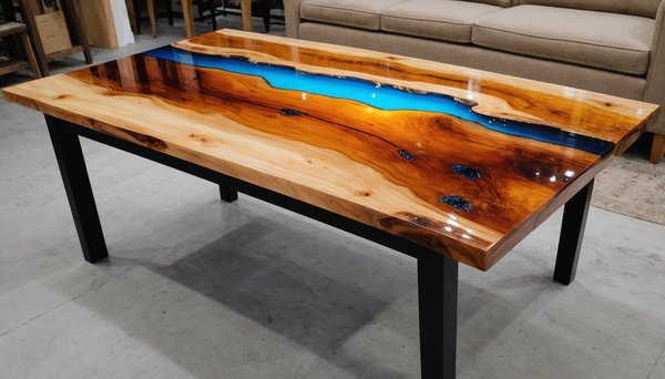 Table époxy : l'élégance artisanale pour votre intérieur