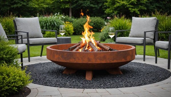 Le brasero corten : chaleur et ambiance pour votre jardin